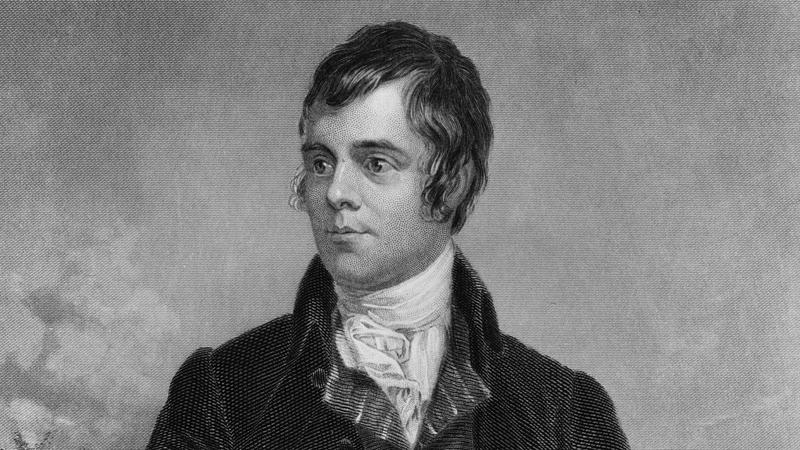 An etching of the poet Robert Burns